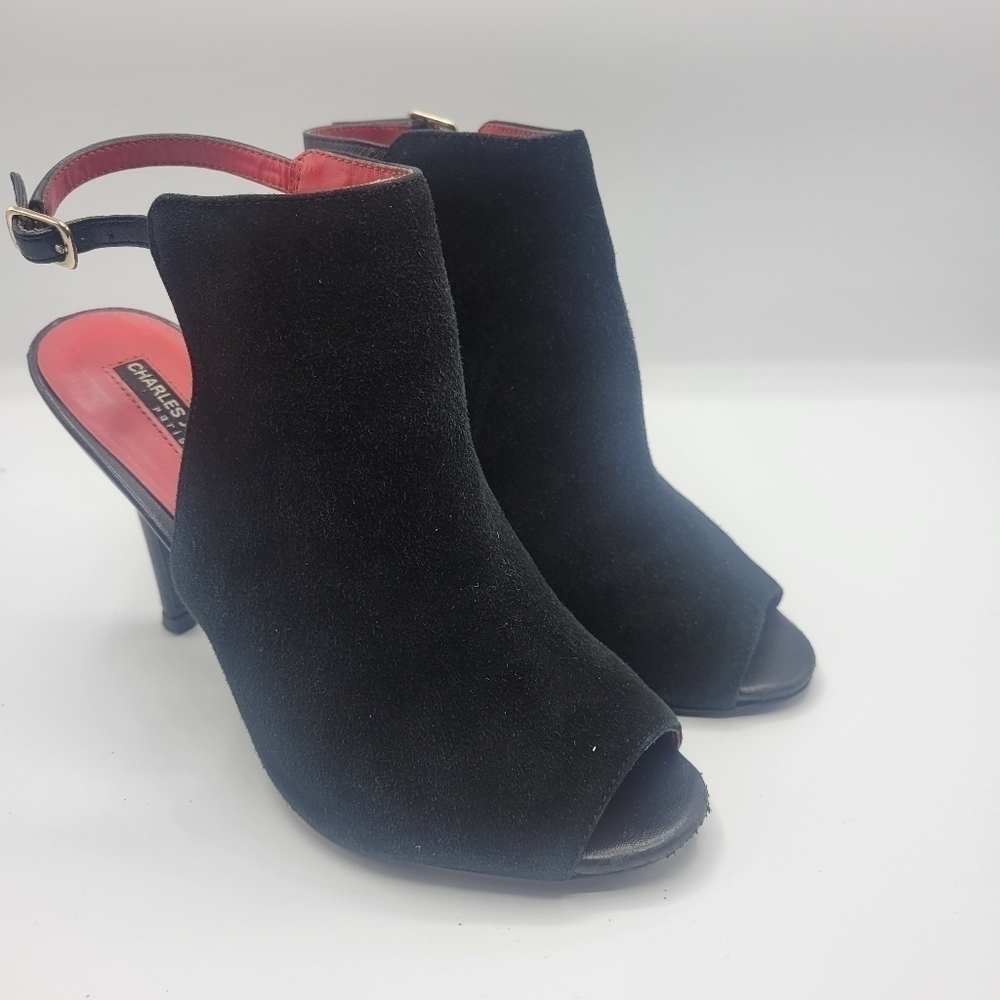Charles Jourdan Paris heels size 7 1/2 leather upper